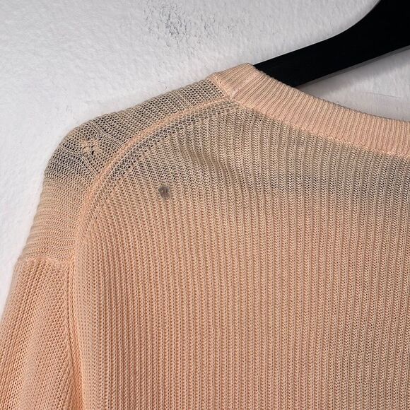 CANAL Mens Sz 56 Peach Lightweight Pullover Sweater Cotton Crewneck Sz 56 - Picture 8 of 10